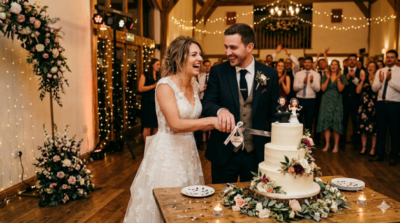Hochzeitstorte Anschnitt DJ